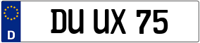 Trailer License Plate